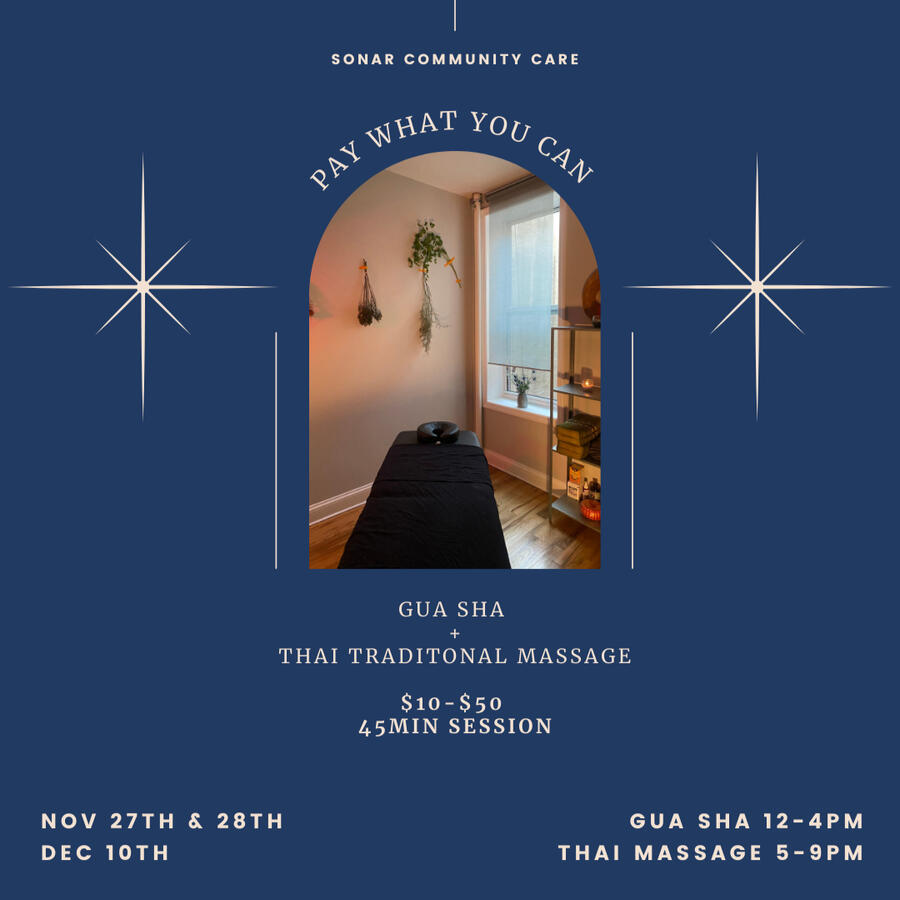 Books updated monthly; please see this month's schedule above. If you'd like to speak to someone, give us a call at (929) 352-1118. Leave a message stating your name, pronouns, phone number and who you'd like to book with. Expect to hear back within 48 hrs